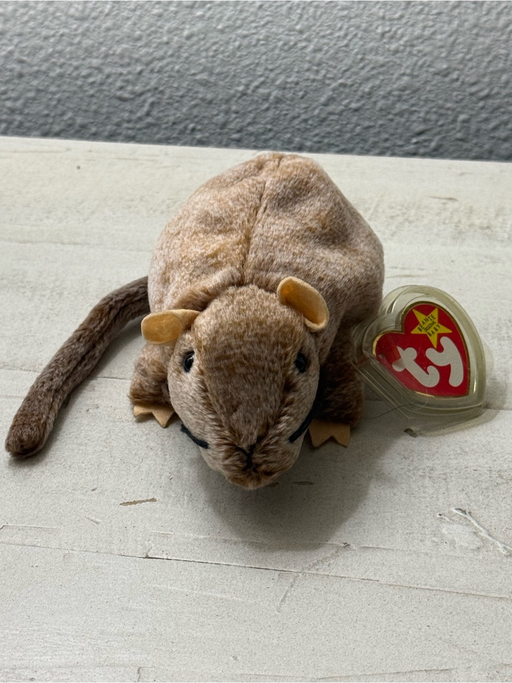 Ty Beanie Babies Tiptoe Mouse Plush 1999 Vintage